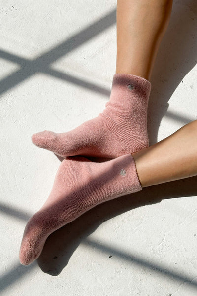 Cloud Socks PINK ROSÉ + SILVER SEASHELL