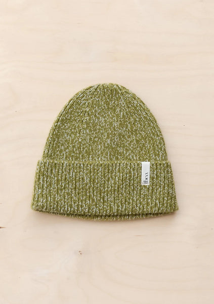 Cashmere Beanie Toque - Olive Fleck