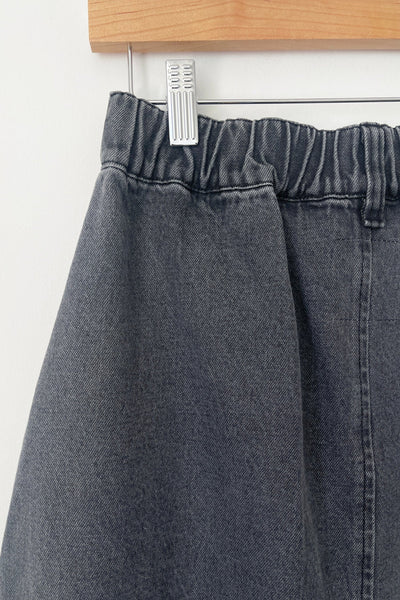 Farm Girl Skirt- Black Denim