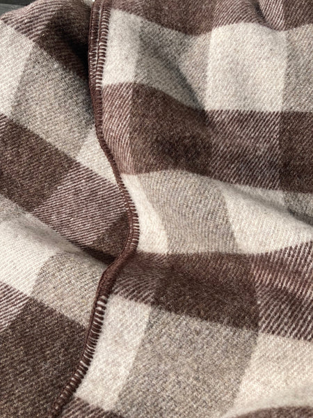 MacAusland's Throw Blanket - Brown and Grey