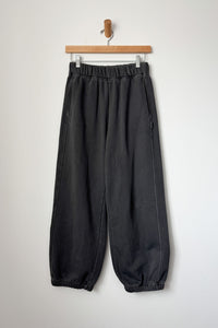 LE BON SHOPPE FRENCH TERRY BALLOON PANTS - Coal