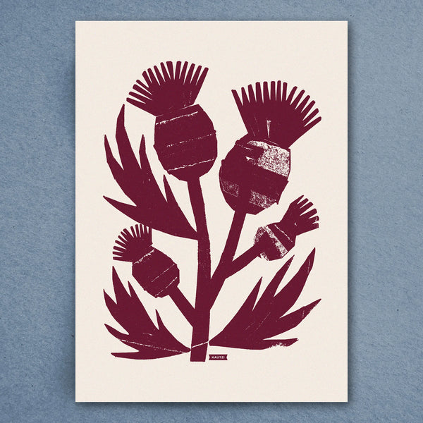 Wild Thistle Tea Towel