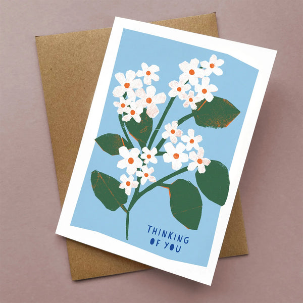 Greeting Card - Thinking of You Mayflowers