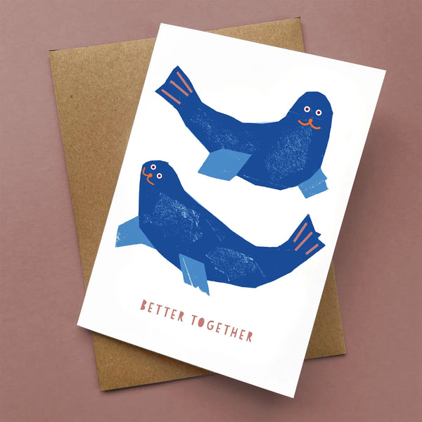 Greeting Card - Better Together Seals