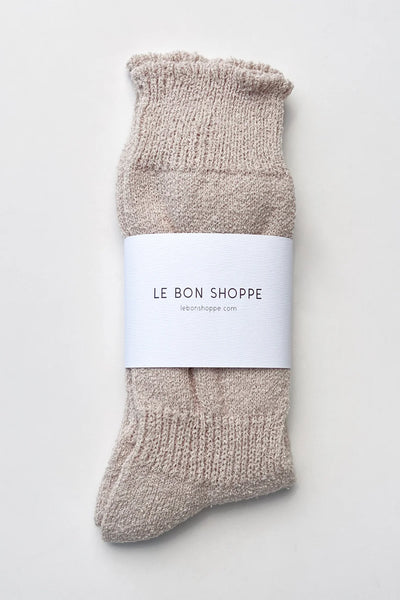 Airy Puffin Socks - Wholewheat
