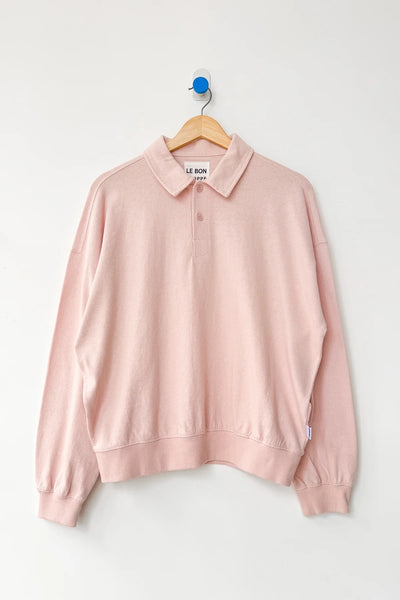 Polo Sweatshirt - Baby Pink