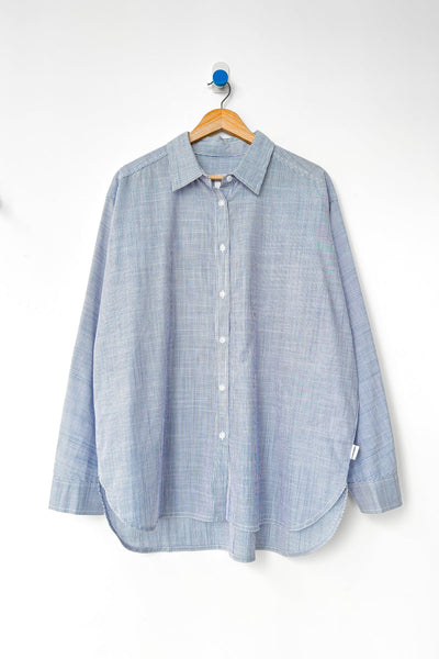 Lightweight Owen Shirt - Blue Pin Stripe