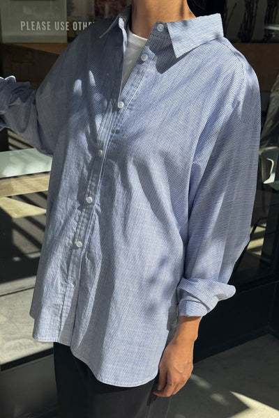 Lightweight Owen Shirt - Blue Pin Stripe