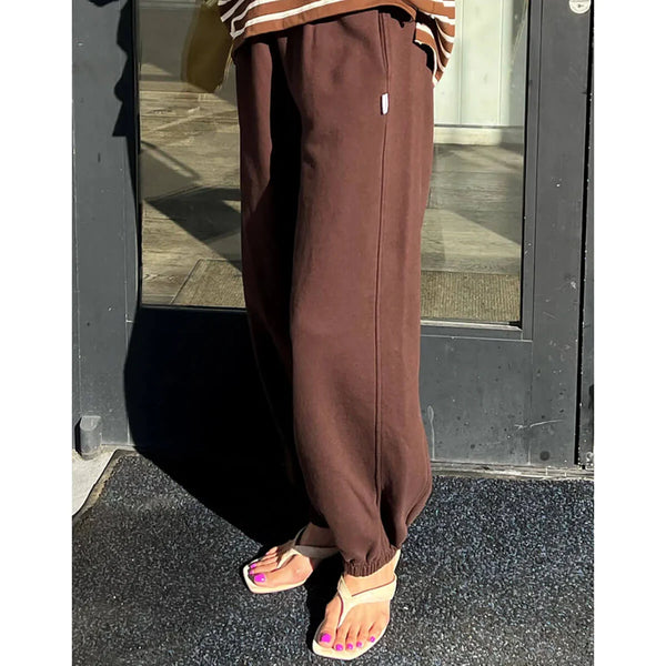 French Terry Balloon Pants - Dark Cacoa