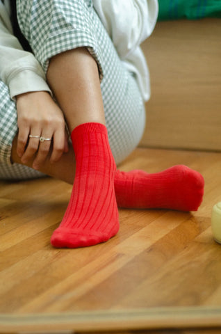 Her Socks - Red