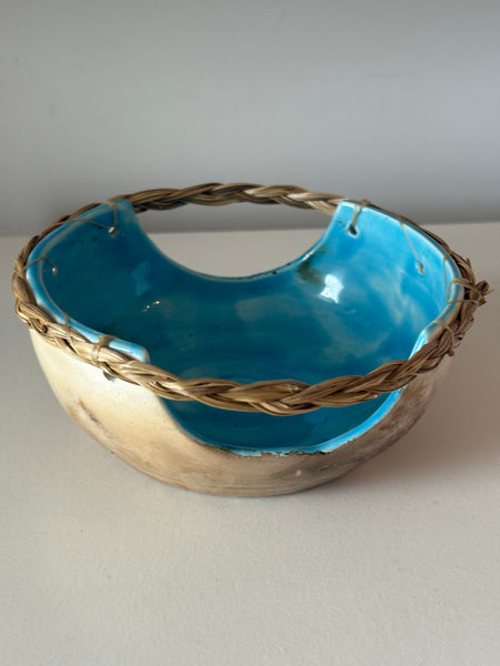 Blue Smudge Bowl (Medium)