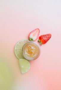 Strawberry and Lime Lip Scrub by VERV Skin