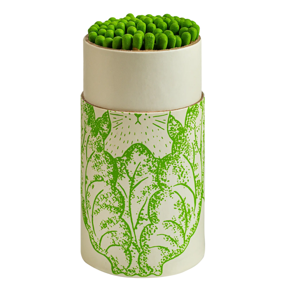 Rabbit in the Lettuce | Large Cylinder Safety Matches
