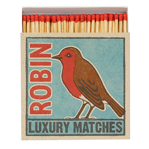 Robin | Square Christmas Safety Matches