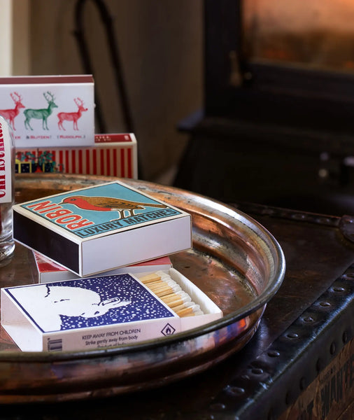 Robin | Square Christmas Safety Matches