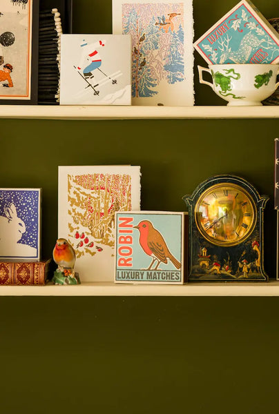 Robin | Square Christmas Safety Matches
