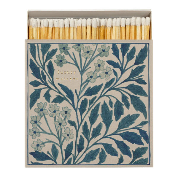 Blue Floral | Square Safety Matches