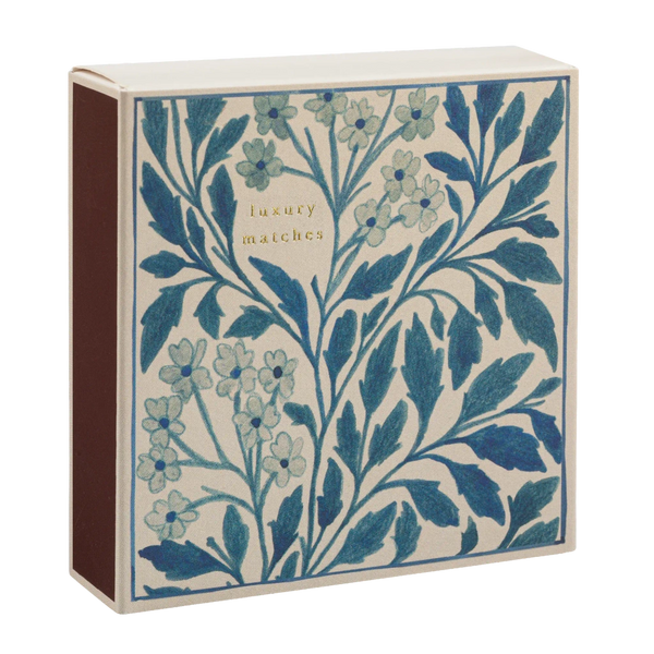 Blue Floral | Square Safety Matches