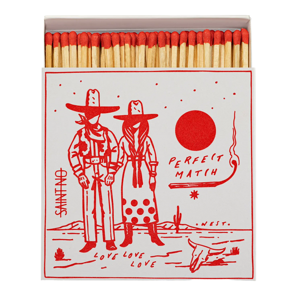 Cowboy Perfect Match | Square Safety Matches