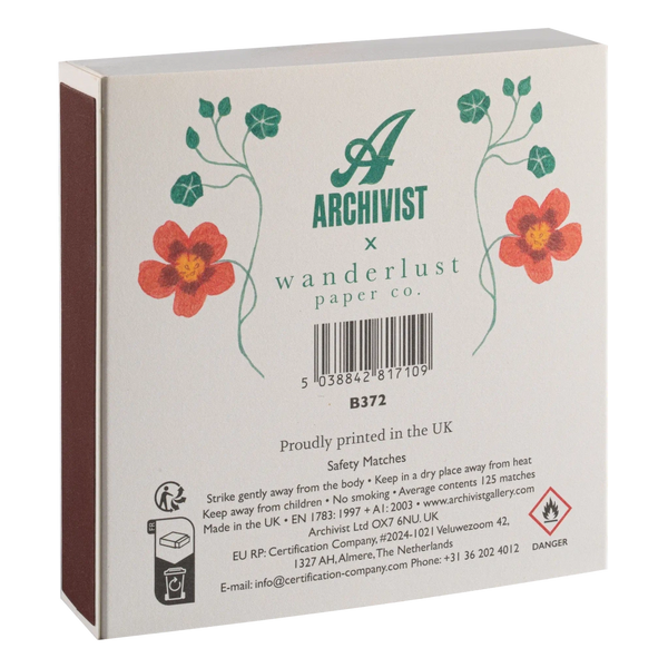 Nasturtium | Square Safety Matches