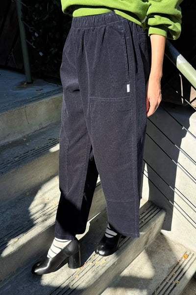 Corduroy Gardener's Pants - Navy