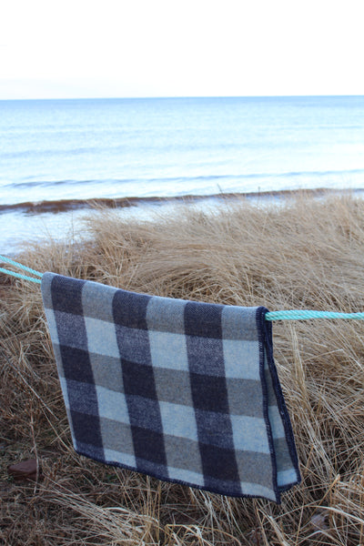 MacAusland's Checked Throw Blanket - Sea and Sky