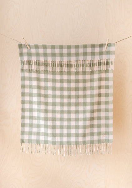 Baby Blanket - Green Gingham