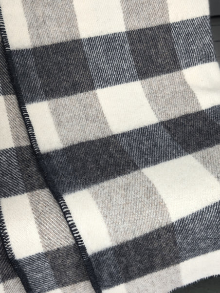 MacAusland’s Throw Blanket - Black and Cream