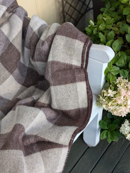 MacAusland's Throw Blanket - Brown and Grey