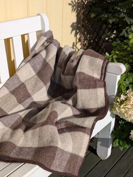 MacAusland's Throw Blanket - Brown and Grey