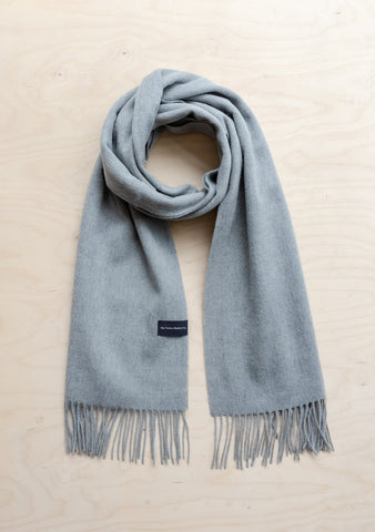 Lambswool Scarf in Light Gray Melange