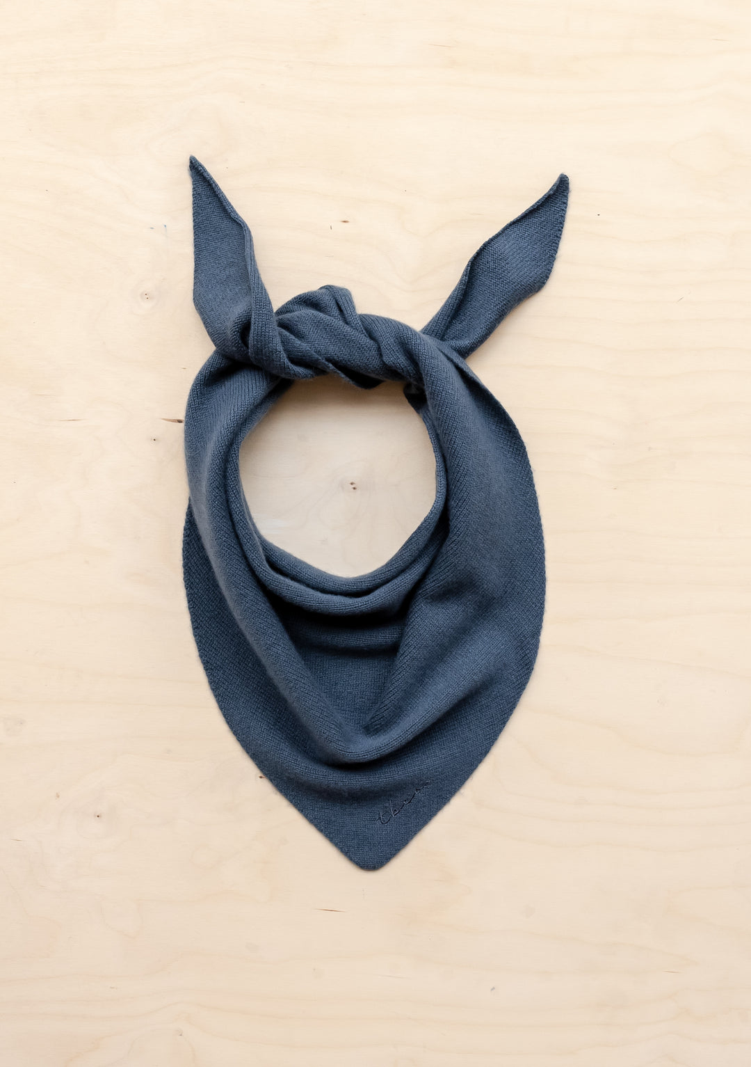 Merino Triangle Scarf - Slate