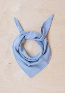 Merino Triangle Scarf - Blue