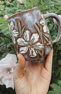 Cosmos Mug by Sydney White Ceramics
