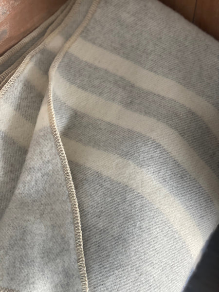 MacAusland’s Light Grey Tweed Double Blanket