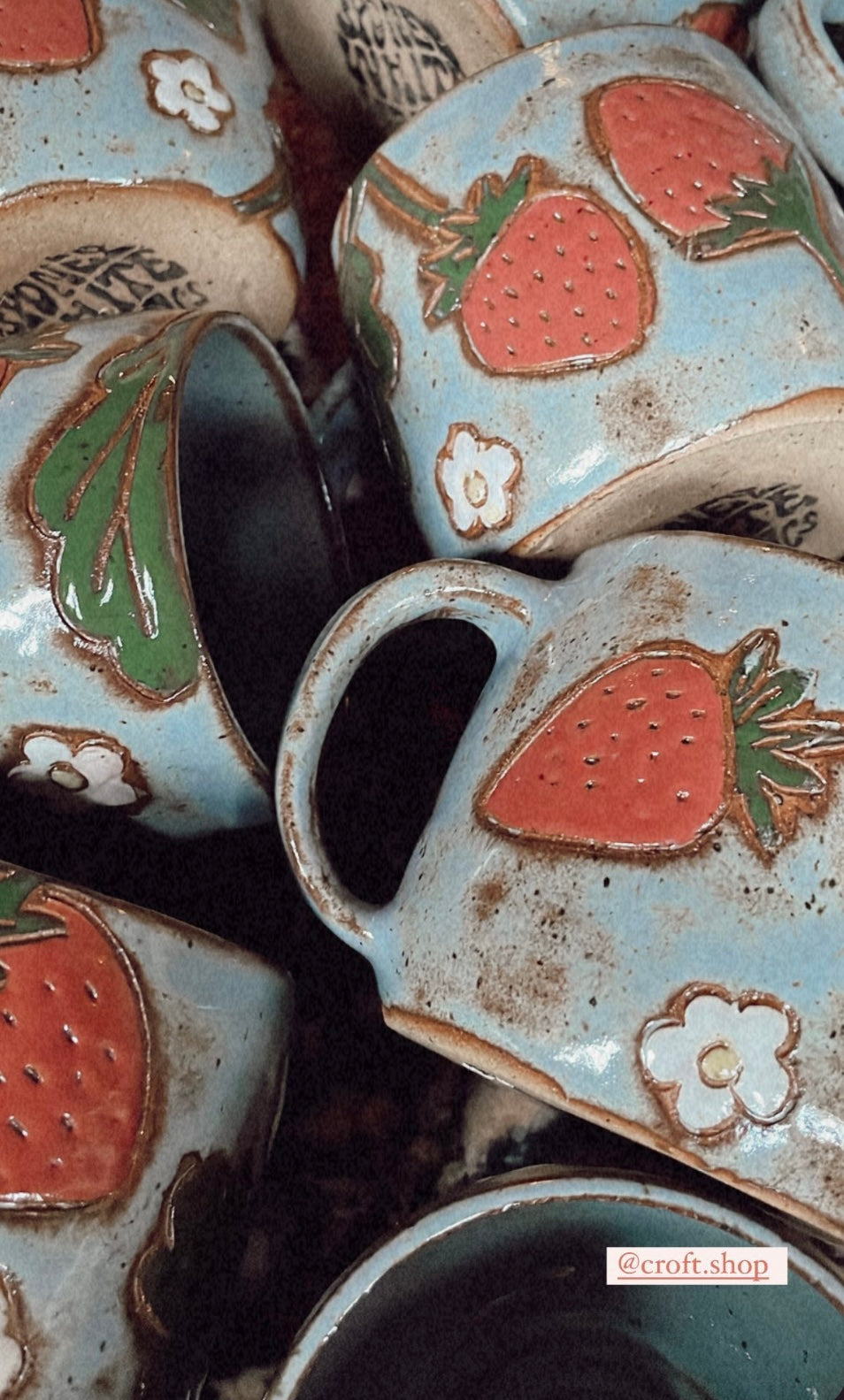 Strawberry Mug by Sydney White Ceramics
