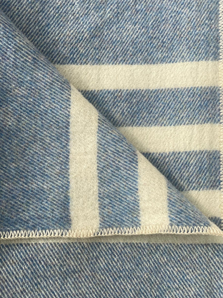 MacAusland’s Blue Heather Tweed Double Blanket