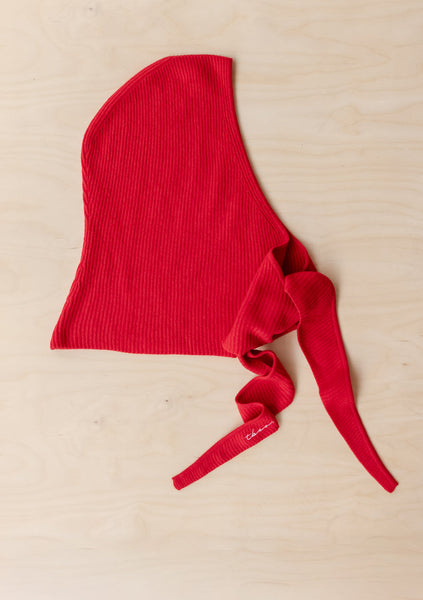 Merino Hood - Red