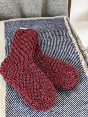 Croft Socks - Brick Red - size S