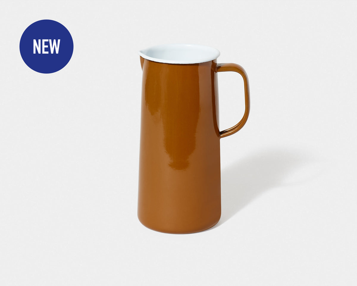 Enamelware 3 Pint Pitcher - Salted Caramel
