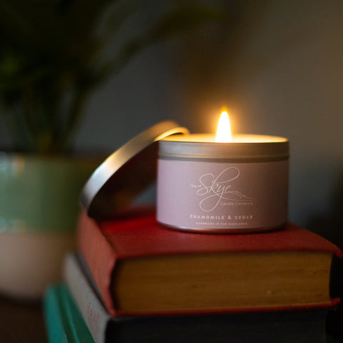 Chamomile and Cedar Tin Candle