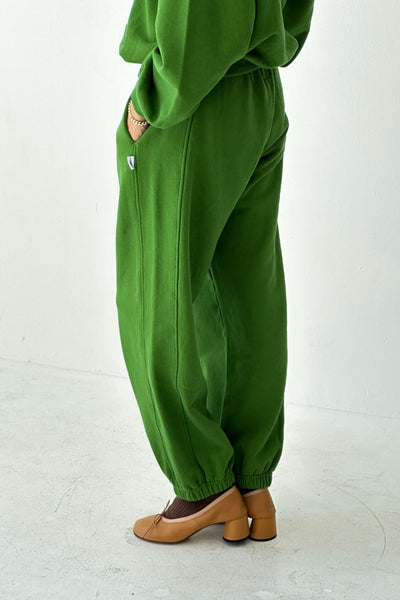 French Terry Balloon Pants - Avocado