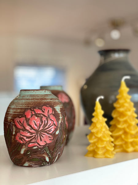 Peony Bud Vase by Sydney White Ceramics