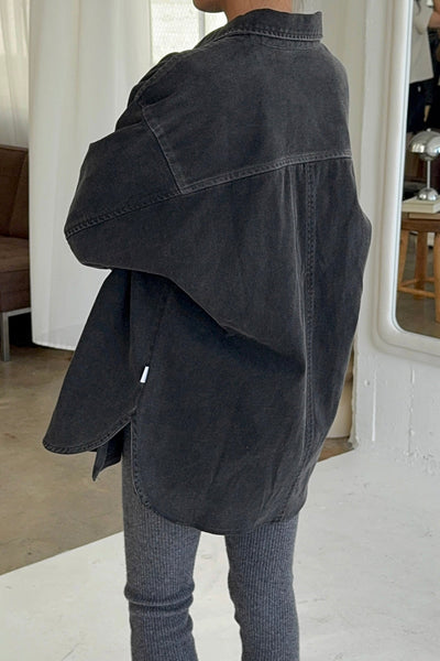 Theo Jacket - Black Denim