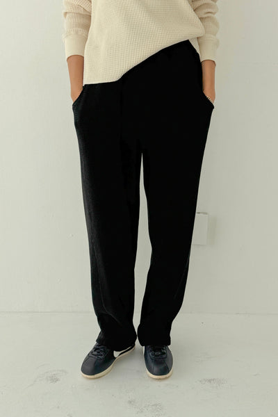 Waffle Lo Pants - Black