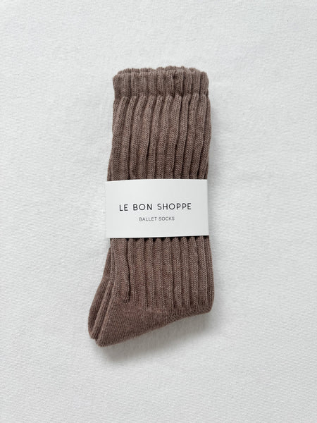 Ballet Socks - Mocha