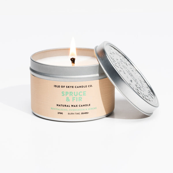 Spruce and Fir Tin Candle