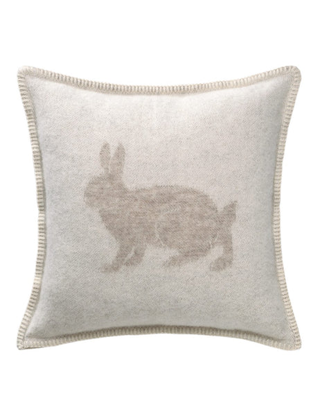 Beige Hare Wool Cushion