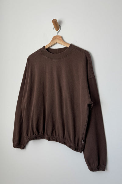 Daisy Long Sleeve Top - Chocolate Brown
