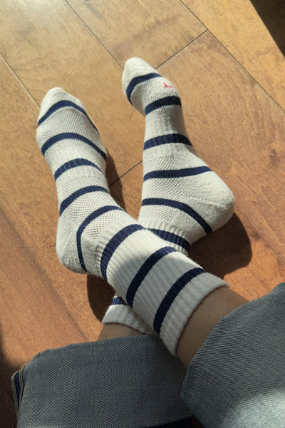 Striped Boyfriend Socks -  Sailor